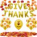 Thanksgiving Party Decorations - Turkey Maple Leaf Pumpkin Latex Balloon Set With "GIVE THANKS" Balloons_voghion.com