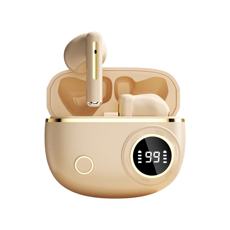 Wireless Bluetooth 5.4 Headset LED Dislpaly Binaural Waterproof Noise Reduction Earphone Sports Stereo Noise Canceling Headphone_voghion.com