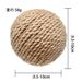 Teaser Stick Cat Self-Entertainment Chewing Sisal Teeth Grinding Durable 10cm Extra Large Toy Ball_voghion.com