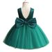 Kinderkleidung Mädchen Prinzessinnenkleid Kinderhochzeitskleid Blumenmädchenkleid Hostessen-Klavierauftrittskostüm Flauschiger Gazerock Hostessen_voghion.com
