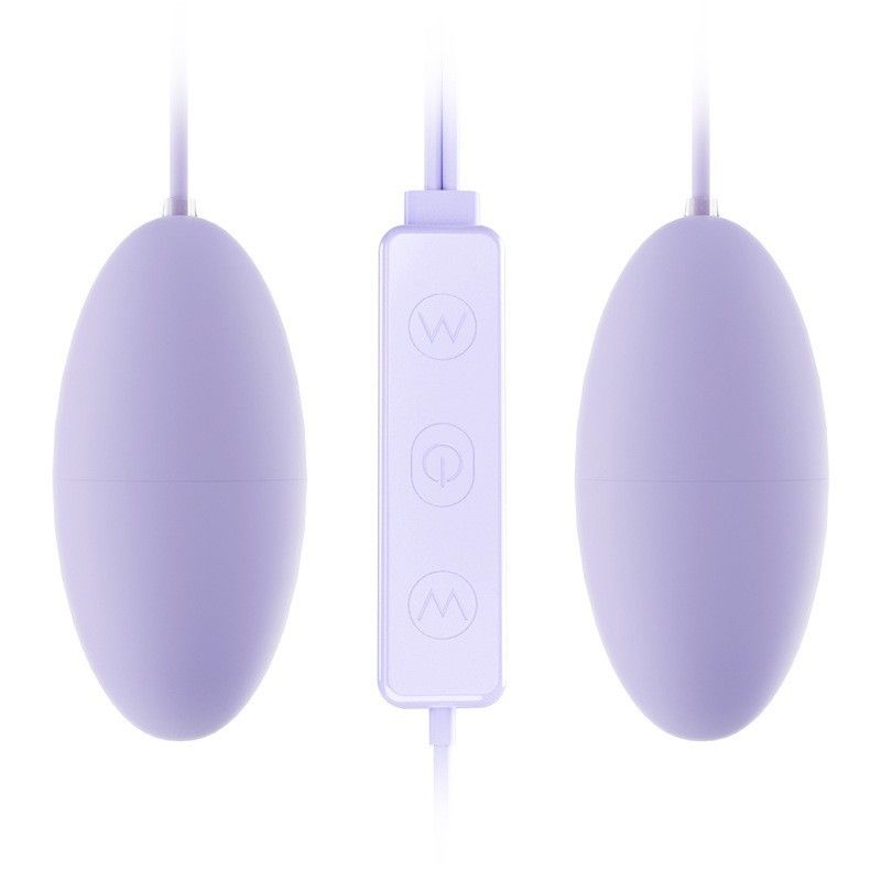 Produkty erotyczne ROSELEX Podwójne okrągłe skaczące jajko USB Ciche silne wibracje w ciele przód i tył Flirtowanie zabawa dla dorosłych_voghion.com