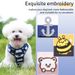 New Embroidered Pattern Pet Medium And Large Harness Reflective Labrador Dog Leash_voghion.com