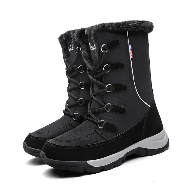 Winter Women's Anti Slip Plush High Top Snow Boots 2024 New Fashionable And Versatile_voghion.com