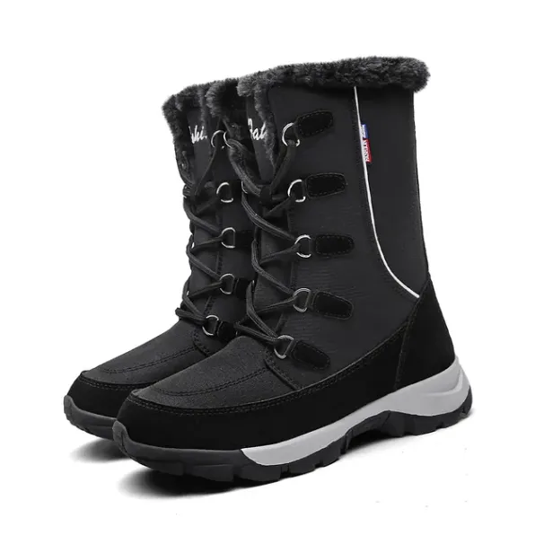 Winter Women's Anti Slip Plush High Top Snow Boots 2024 New Fashionable And Versatile_voghion.com