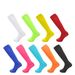Solid color football socks for adults absorbent breathable white stockings for men non-slip sports tall socks_voghion.com