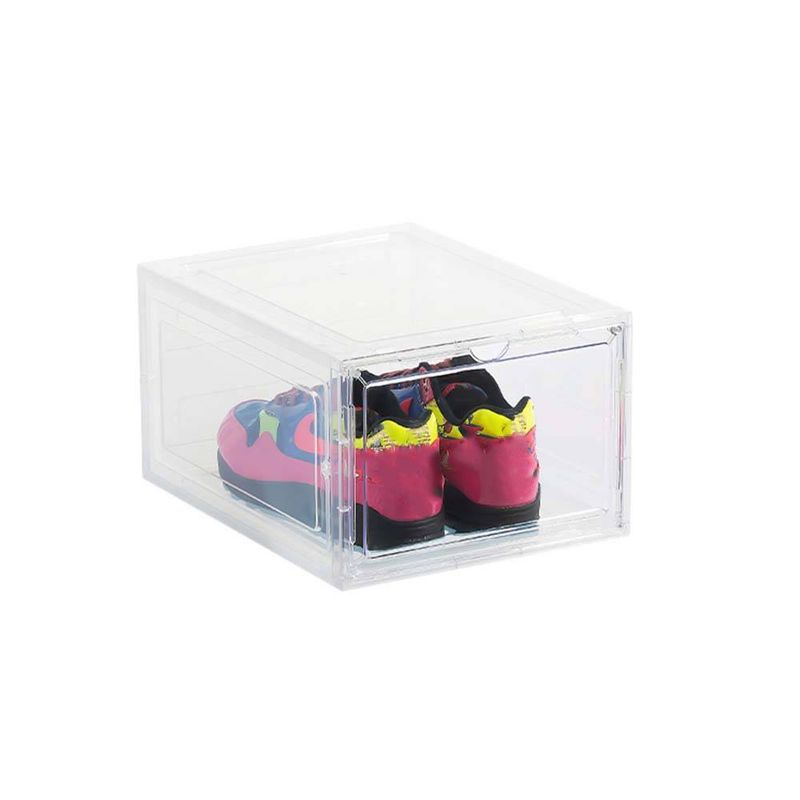 Clear Plastic Shoe Storage Boxes With Magnetic Closure - Dustproof Stackable Organizers For Closet Home & Office (Set Of 4/6/8)​_voghion.com