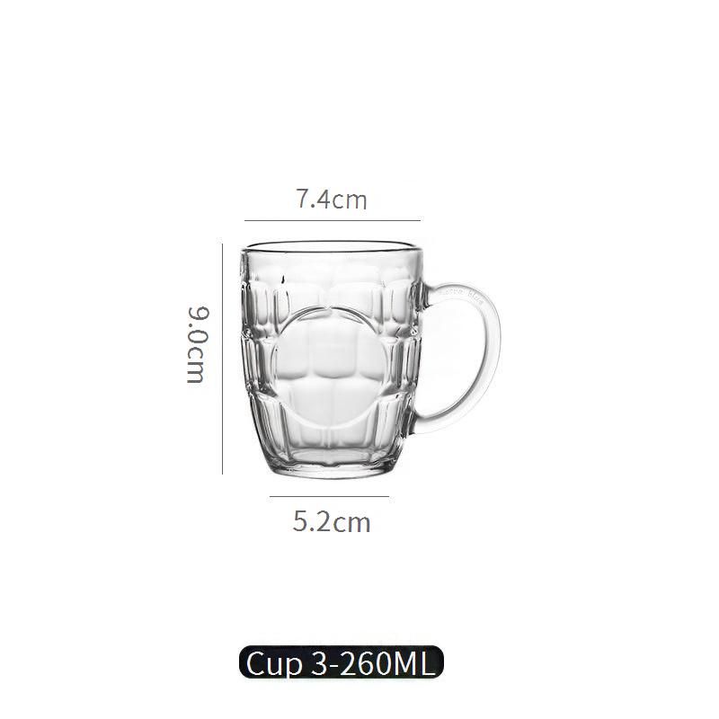 Commercial-Grade Thick Beer Mug - Large Capacity Handle Glass For Draft Beer & Iced Tea_voghion.com