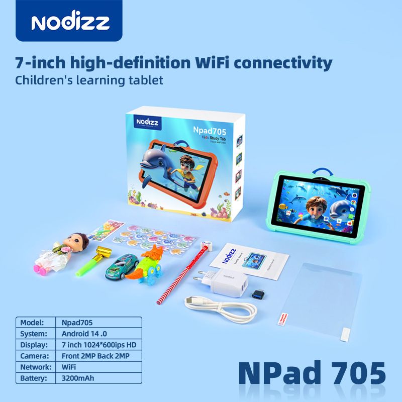 Eksportuj 7-calowy tablet dla dzieci Npad705 z systemem Android i funkcją połączeń_voghion.com