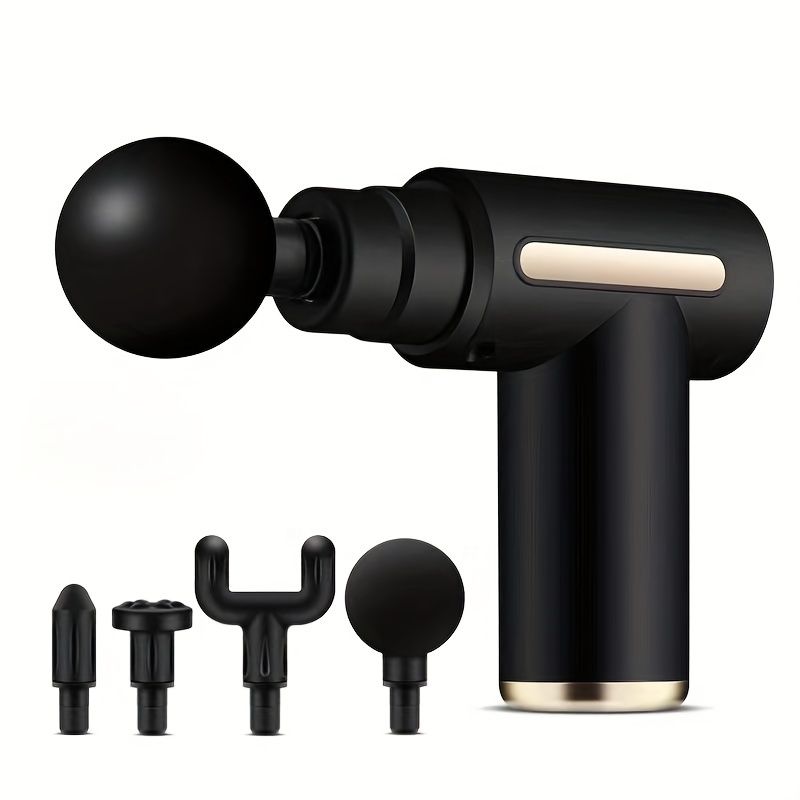 Mini Massage Gun, Deep Tissues Muscle Massager With 6 Speeds, Type-C Charging Portable Electric Handheld Body Massager For Back Neck Pain Relief_voghion.com