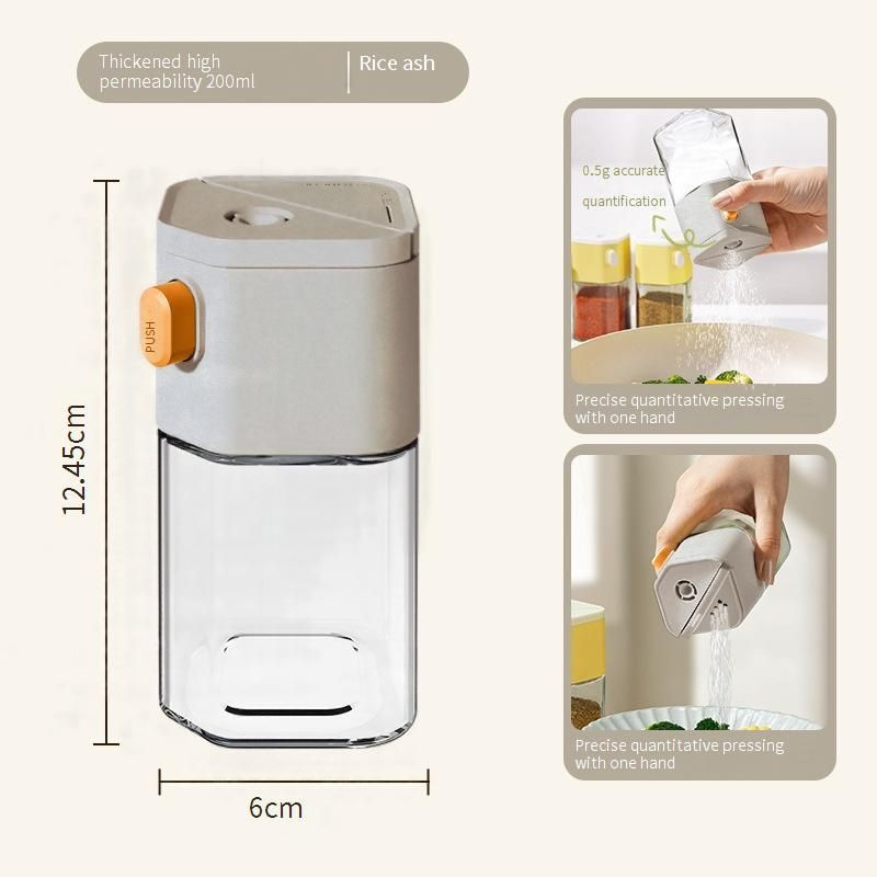 Glass Spice Jars With Lids - Kitchen Seasoning Containers Set (Salt & Pepper Shakers Cumin Dispenser Airtight For Herbs & Spices Storage)​_voghion.com