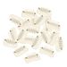 9-Teeth Clips For Hair Extension, Wigs|U-Shape Metal Silicon Clips | 32mm Length 50Pcs Per Pack Beige Color_voghion.com
