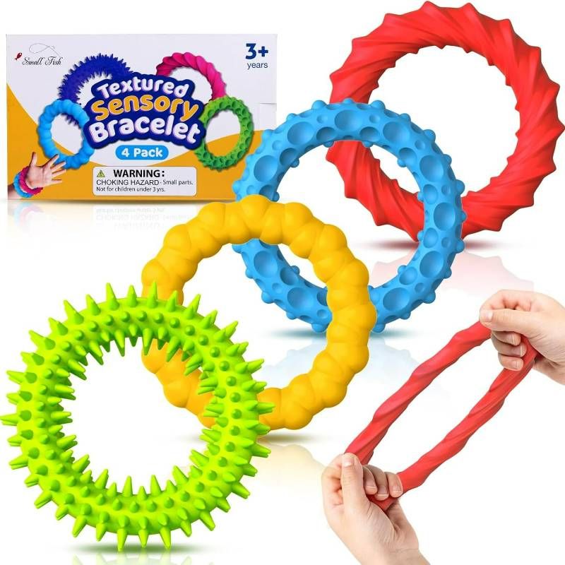 4PCS Sensory Toys For Kids ，Stretchy Texture Calming Autism Sensory Toys For Special Needs Autistic Children Calm Down Toy For Toddler Girls Boys_voghion.com