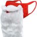 Red Cotton Funny White Beard Decorative Mask_voghion.com