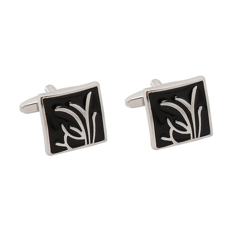 Nieuwe vierkante diamanten kristal manchetknopen mode Franse herenpak manchetknopen_voghion.com