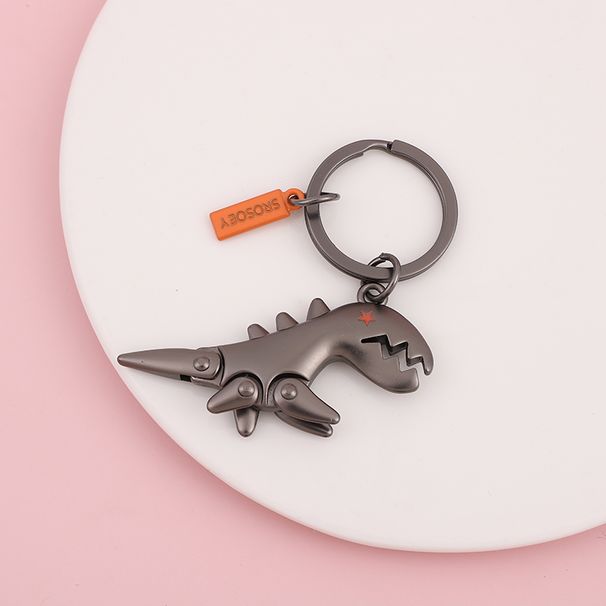 Kürk Anahtarlık Küçük Dinozor Kolye Sevimli Karikatür Araba Anahtarlık Yüzük Kolye Yaratıcı Hediye Kadın_voghion.com