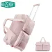 BAGSMART Rolling Duffle With Wheels Waterproof Womens High-Quality Boston Bag Carry-On Suitcase For Travel Essentials_voghion.com