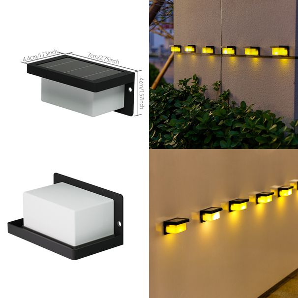 Hjemmemøbler Solcelledrevet udendørs havelampe Hegn Væglampe Gelænder Dekorativ lampe Haveindretning Vandtæt trappelys_voghion.com