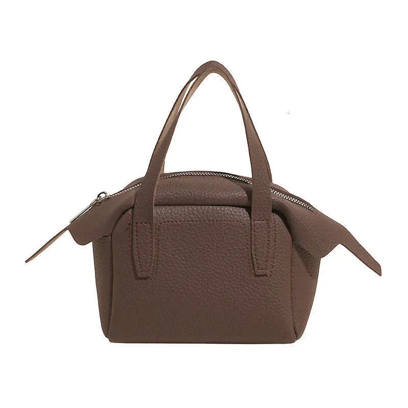 Borsa a mano in stile minimalista coreano per donna, estiva, versatile, con texture litchi, casual, per spostamenti all'aperto, piccola, quadrata_voghion.com