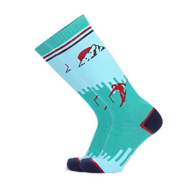 Two Wolf Dammen Kannerski mat Handduchbuedem verdickte Wantersport laang Schlauch waarm gekämmt Kotteng Socken_voghion.com