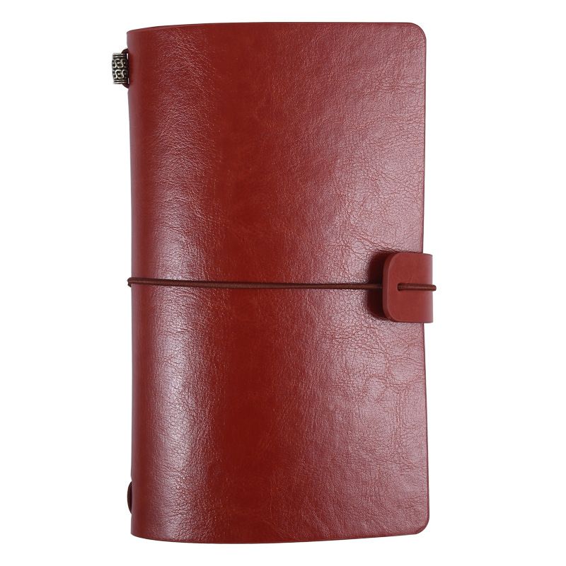 Handbook Notebook Stationery Travel Storage Notepad Retro Strap Handbook_voghion.com