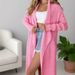Elegant Oversized Long Sleeve V-Neck Women's Cardigan Sweater – Chic Loose Fit Longline Knit Coat For Fall & Winter_voghion.com
