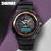 skmei double display outdoor sports multi-functional men's watch time beauty 3 time waterproof luminous pointer electronic watch_voghion.com