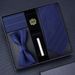 Set Of Five】Men's Business Formal 8cm Zipper Hand-tied Bow Tie Suit Square Handkerchief Cufflinks_voghion.com
