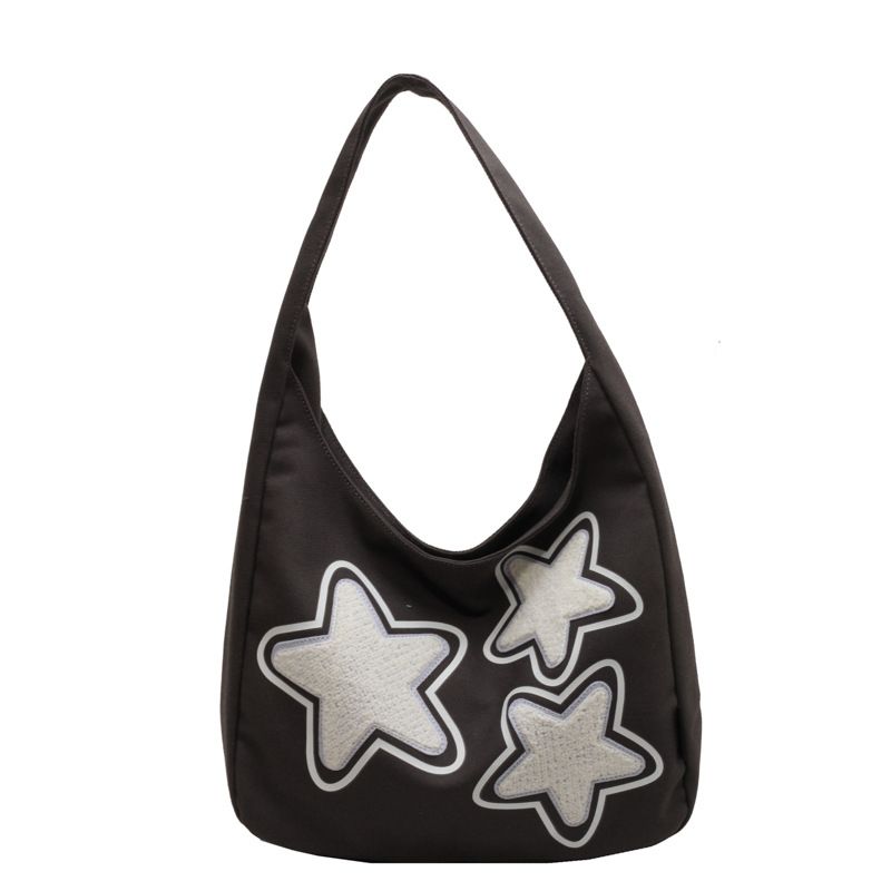 Borsa in tela New Star estiva 2023 Borsa a tracolla monospalla per studentesse di moda femminile Borsa a tracolla di grande capacità_voghion.com