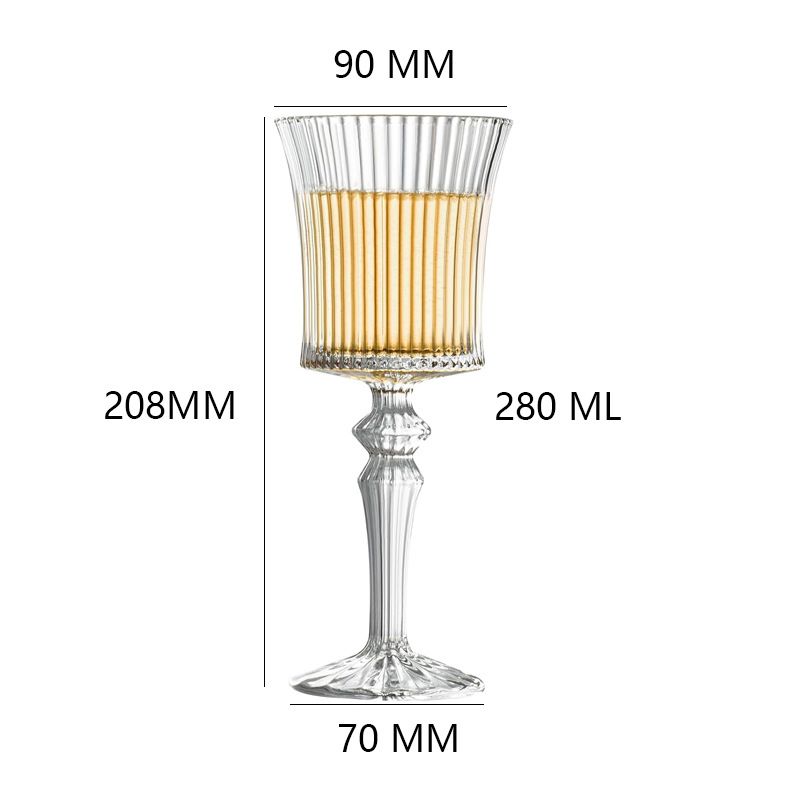 French Baroque Champagne Coupe - Elegant Fluted Stemware With Embossed Detailing_voghion.com