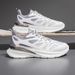 Breathable Couple Mesh Sports For Men's Versatile Instagram Soft Sole Running Shoes, Unisex Casual White Shoes_voghion.com
