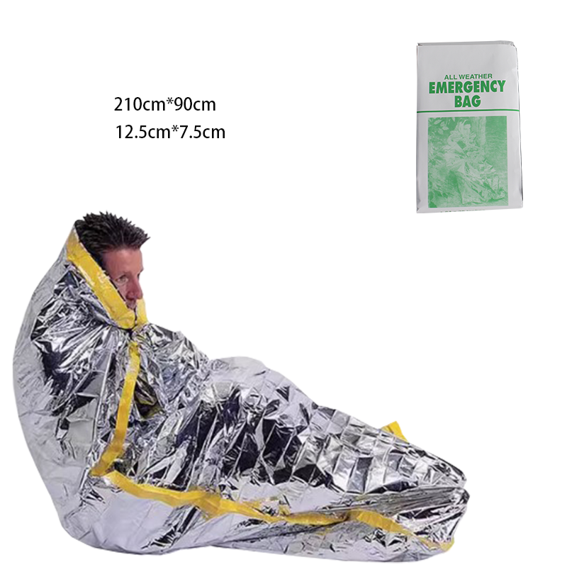 Saco de dormir, isolamento de emergência, aquecimento externo, cobertor de primeiros socorros, salva-vidas, sobrevivência, acampamento, barraca portátil,_voghion.com