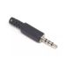 5-50 pezzi 2,5 mm / 3,5 mm mono stereo cuffia microfono adattatore connettore jack audio nero_voghion.com