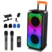 8in Wireless Portable Bluetooth Karaoke Speaker With TF/USB/AUX/FM/TWS, LED Disco Light, Bluetooth 5.0 For Outdoor Home Party_voghion.com