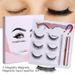 Skønhed Sundhed Fiber Magnet Naturlige Selvklæbende Falske Øjenvipper 3 Par Tykke Split Øjenvipper_voghion.com