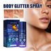 Jaysuing Glitter Spray Gesiicht Kierper Schléissebeen Hoer Highlighter Spray Owendatmosphär Ophellend Glitter_voghion.com