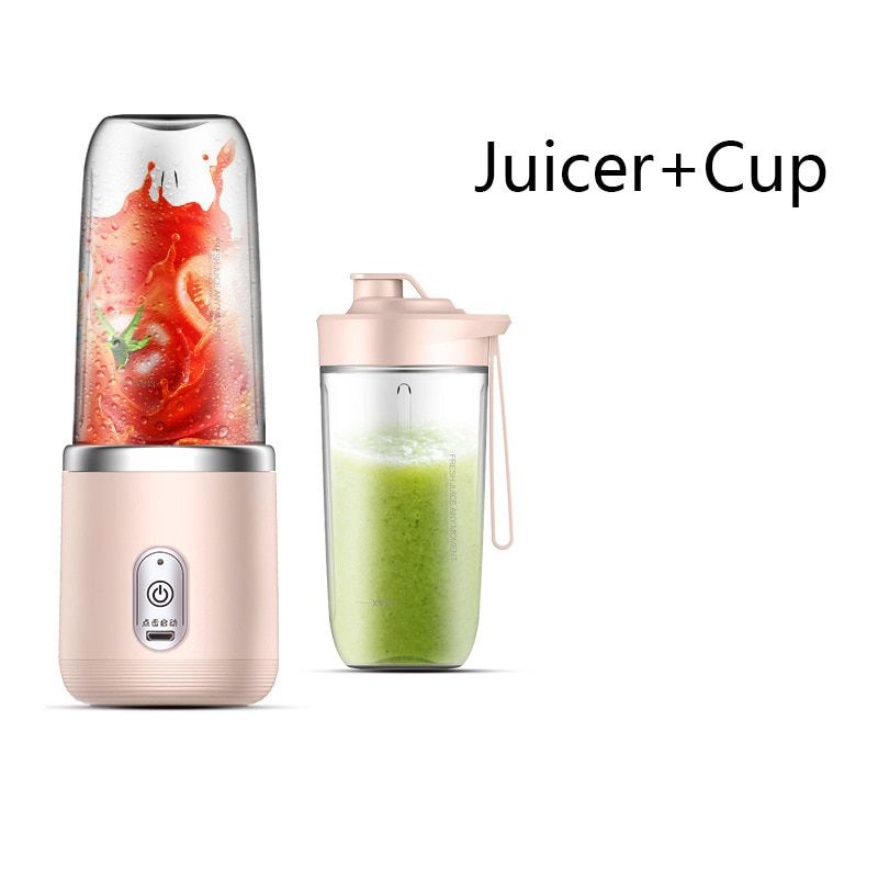 1pc Blue/Pink Portable Electric Small Juice Extractor Household Multi Function Juice Cup Mixing And Auxiliary Food_voghion.com
