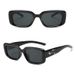 Neue Fashoin Retro Meteor Rechteckige Punk Sonnenbrille Y2K Frauen UV400 Sonnenschutz Brille Einfaches Design Trendy Brillen_voghion.com