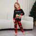 jul Børnetøj tøj voksen familie tøj bil snemand juletræ print hjemmetøj pyjamas_voghion.com