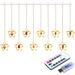 Christmas Decoration Five-Pointed Curtain LED Star String Leather Line Ice Strip Room Atmosphere Lights_voghion.com