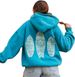 Women's Casual Hoodie With Hawaiian Hibiscus Print, Drop Shoulder Long Sleeve Pullover Sweatshirt, Breathable Polyester Fabric,_voghion.com