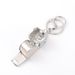 Exquisite Rhinestone Double-layer Whistle Keychain, Metal Crystal Whistle, Car Pendant, Keyring, Small Gift._voghion.com