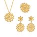 Cube Sugar Personalized Bee Nest Umbrella Inlaid Zircon Necklace Earrings Ring Jewelry Set_voghion.com