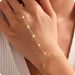Simple White Pearl Bracelet Multi-layer Chain Alloy Connected Finger Jewelry Accessories_voghion.com