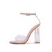 New sexy transparent crystal sandals with peep-toe small round toe_voghion.com
