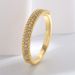 Mode Einfache Kleine Runde Perlen Micro Intarsien Zirkon Ring Weibliche Messing Vergoldet Licht Luxus Kalten Stil Ring_voghion.com