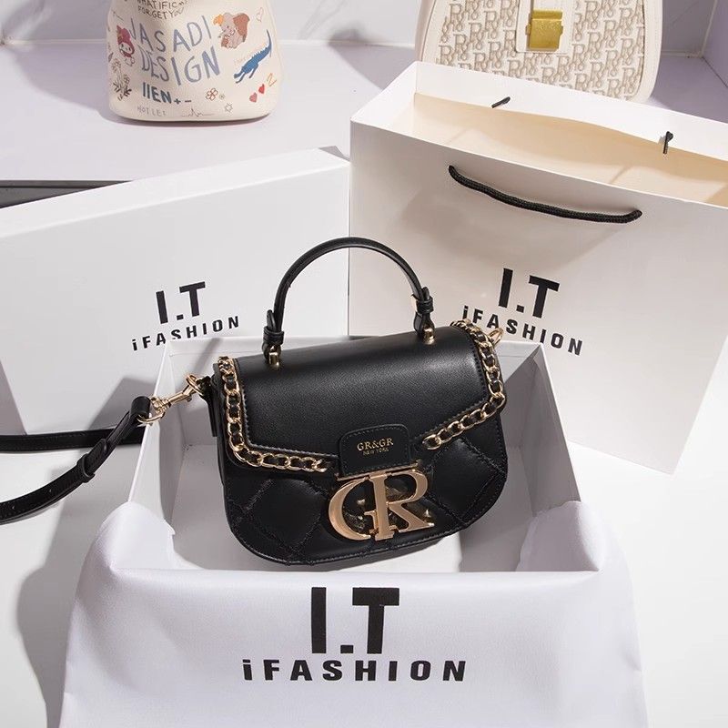 Borse autentiche Borsa da sella a rombo di fascia alta Borsa a tracolla Borsa a tracolla Moda femminile_voghion.com