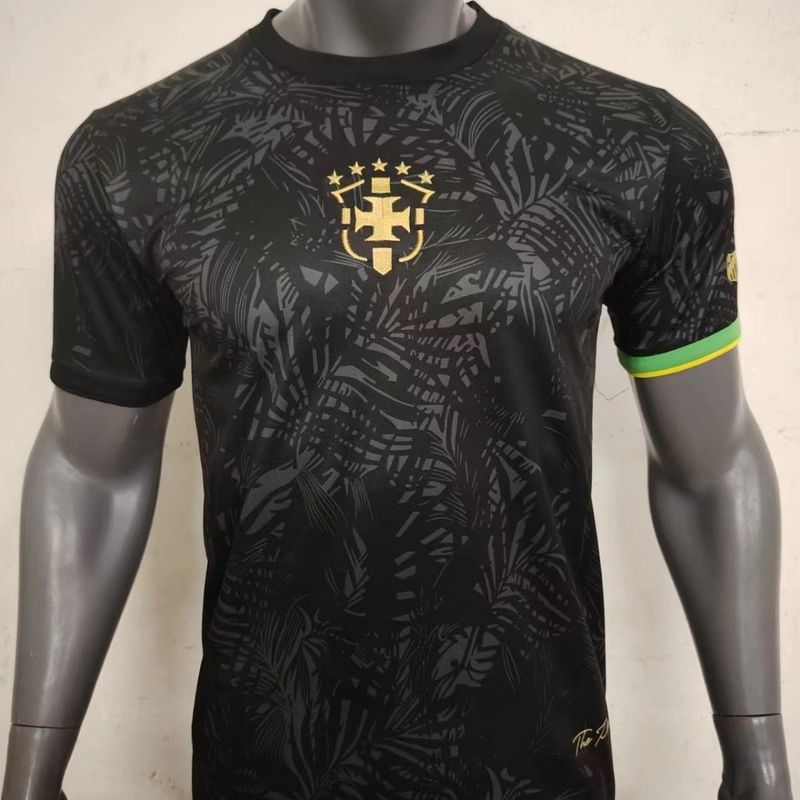 Nova camisa de futebol preta edição especial BRA 2023-24 BRA_voghion.com