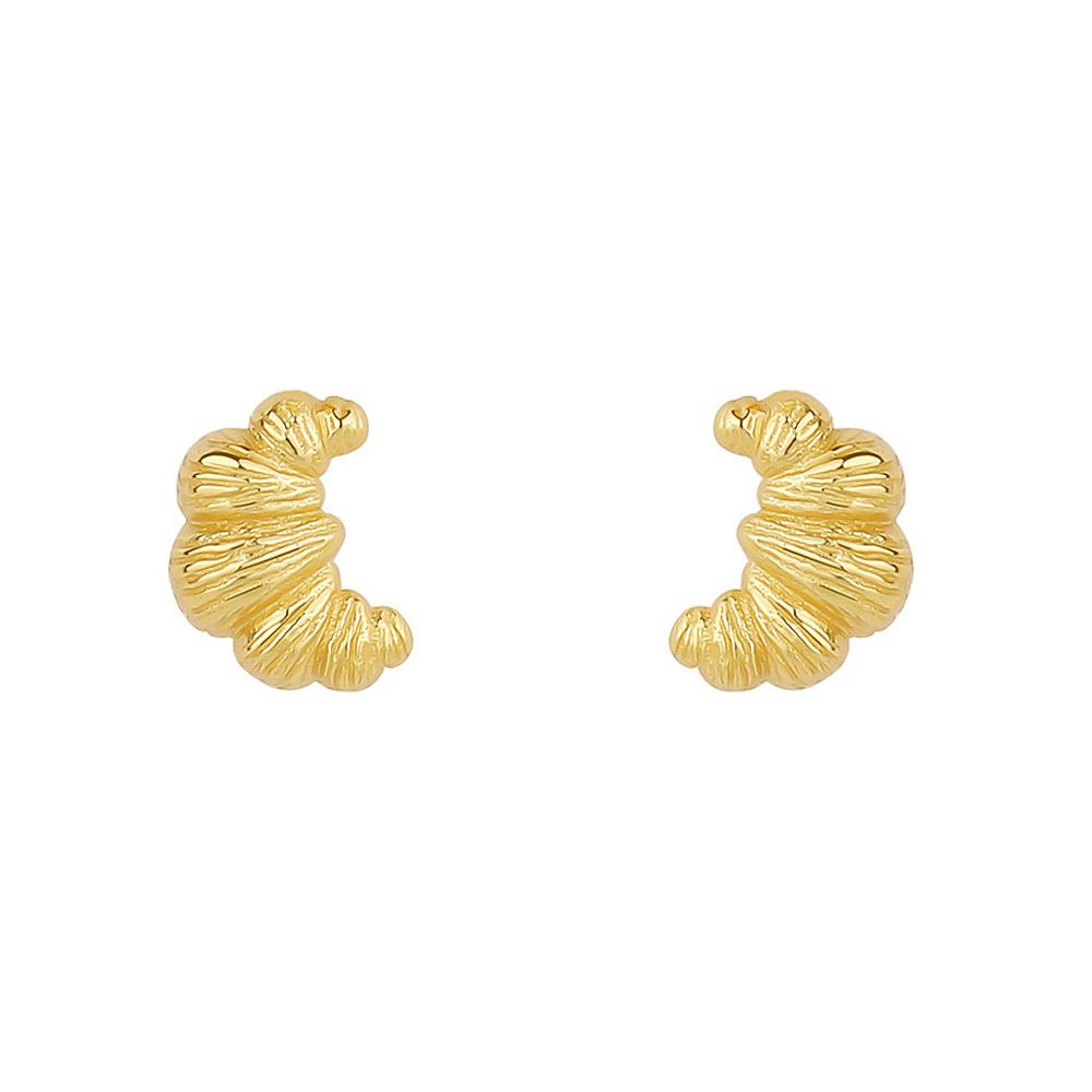 Collana da donna in argento sterling S925 con motivo a croissant retrò, stile freddo, con catena a mezzaluna plissettata_voghion.com