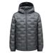 "Men's Winter Hooded Down Jacket With 800 Fill Power, 90% White Duck Down, Windproof & Anti-Feather Leakage, Mid-Length Slim Fit_voghion.com