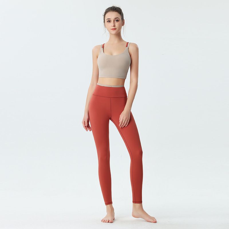 New Patchwork Yoga For Women, Beautiful Back, Shockproof Sports Bra, High Waist Tummy Control, Tight-Fitting Fitness_voghion.com